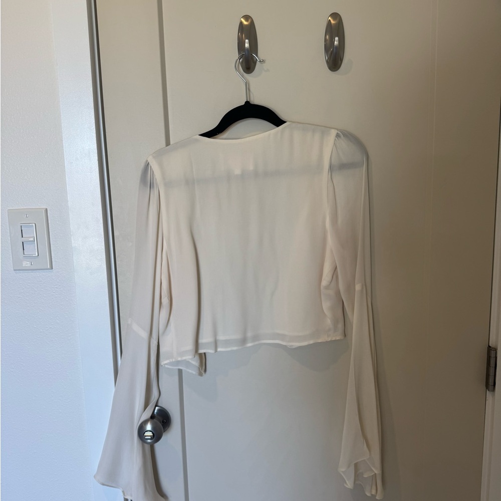 Stone Cold Fox Cream Sheer Blouse - Picture 2 of 5